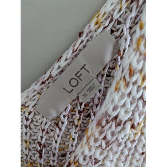 NWT Loft Knitted Double V Neck Sweater Vest Women's Size XL - Picture 4 of 6